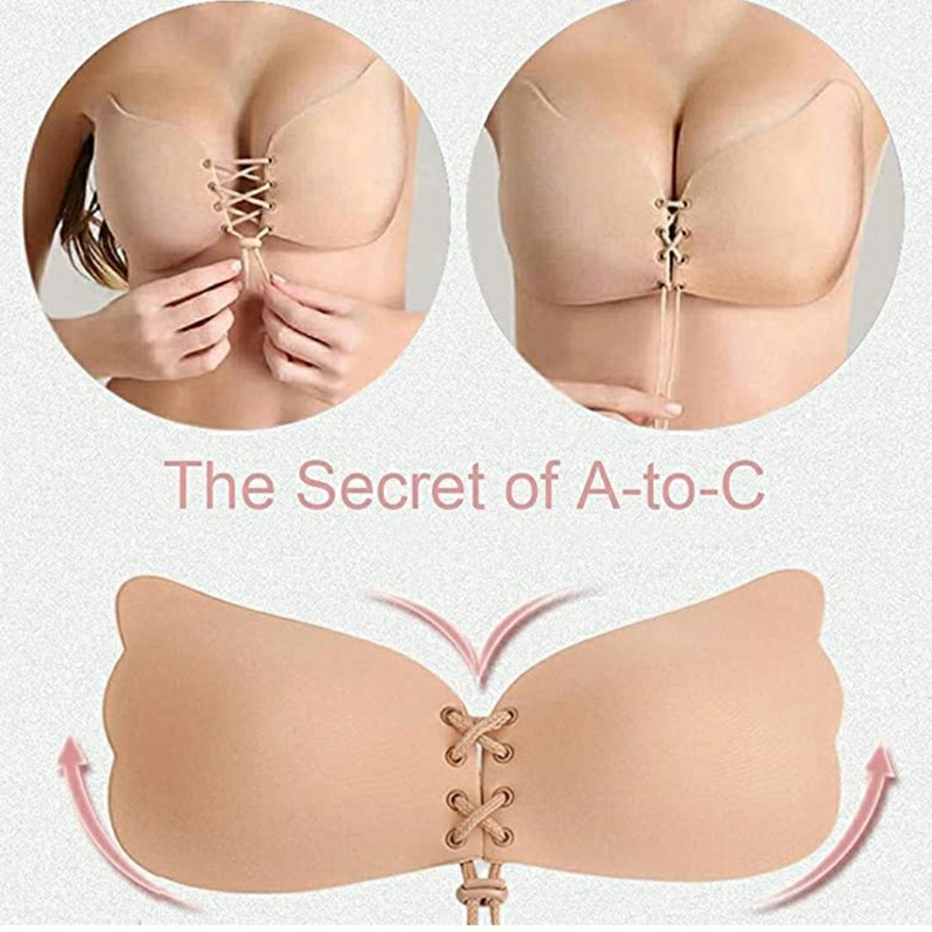 Drawstring Strapless Bra